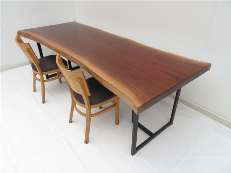 製品一覧 | ウォールナット（BW-002) 一枚板テーブル 価格 ；420,000 (円）｜天然木・無垢一枚板の加工、オーダー家具の制作