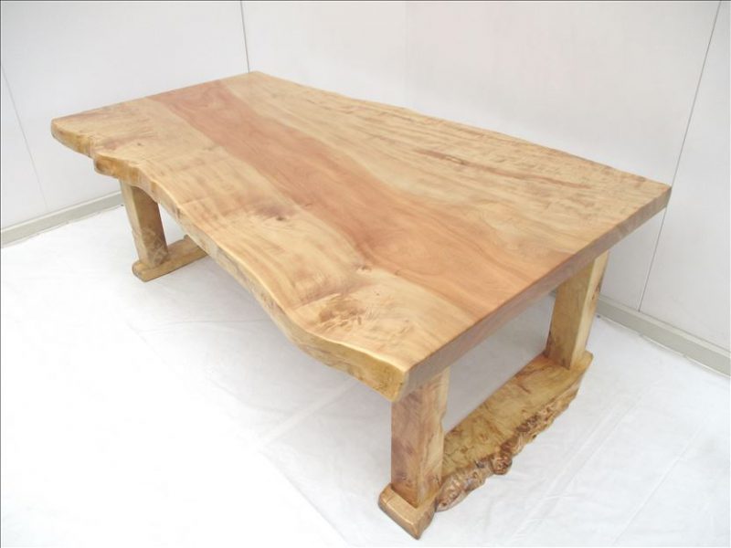 トチ　一枚板テーブル　（TO-010)　　価格；850,000円