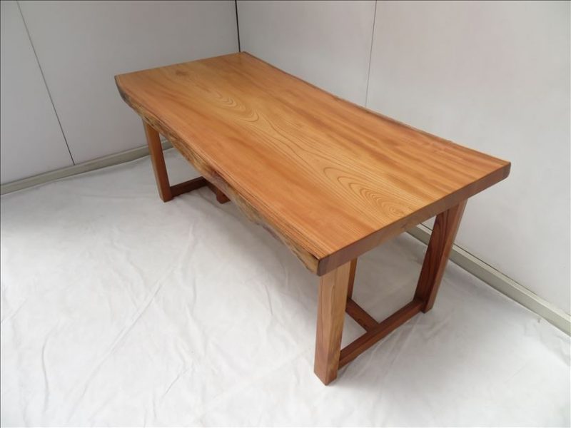 ケヤキ　一枚板テーブル　（KE-016)　　価格 ；250,000 (円）