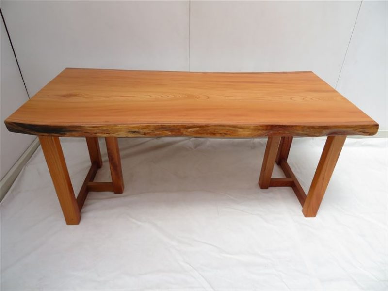 ケヤキ　一枚板テーブル　（KE-016)　　価格 ；250,000 (円）